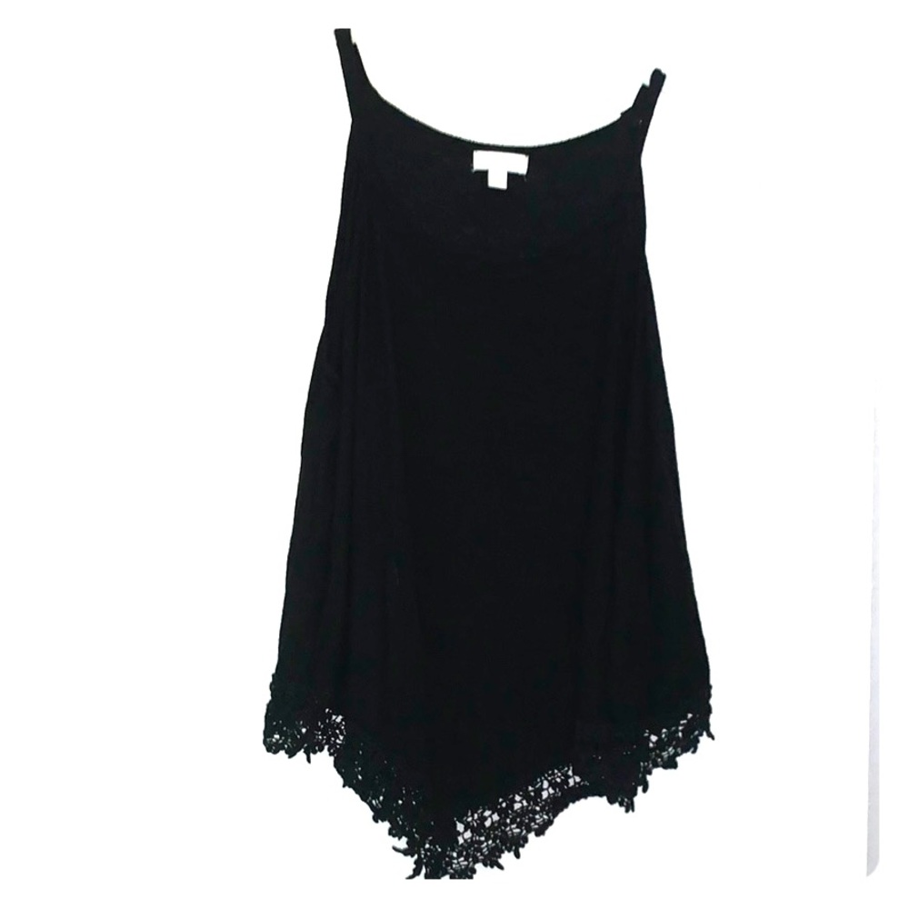 Black lace tank top